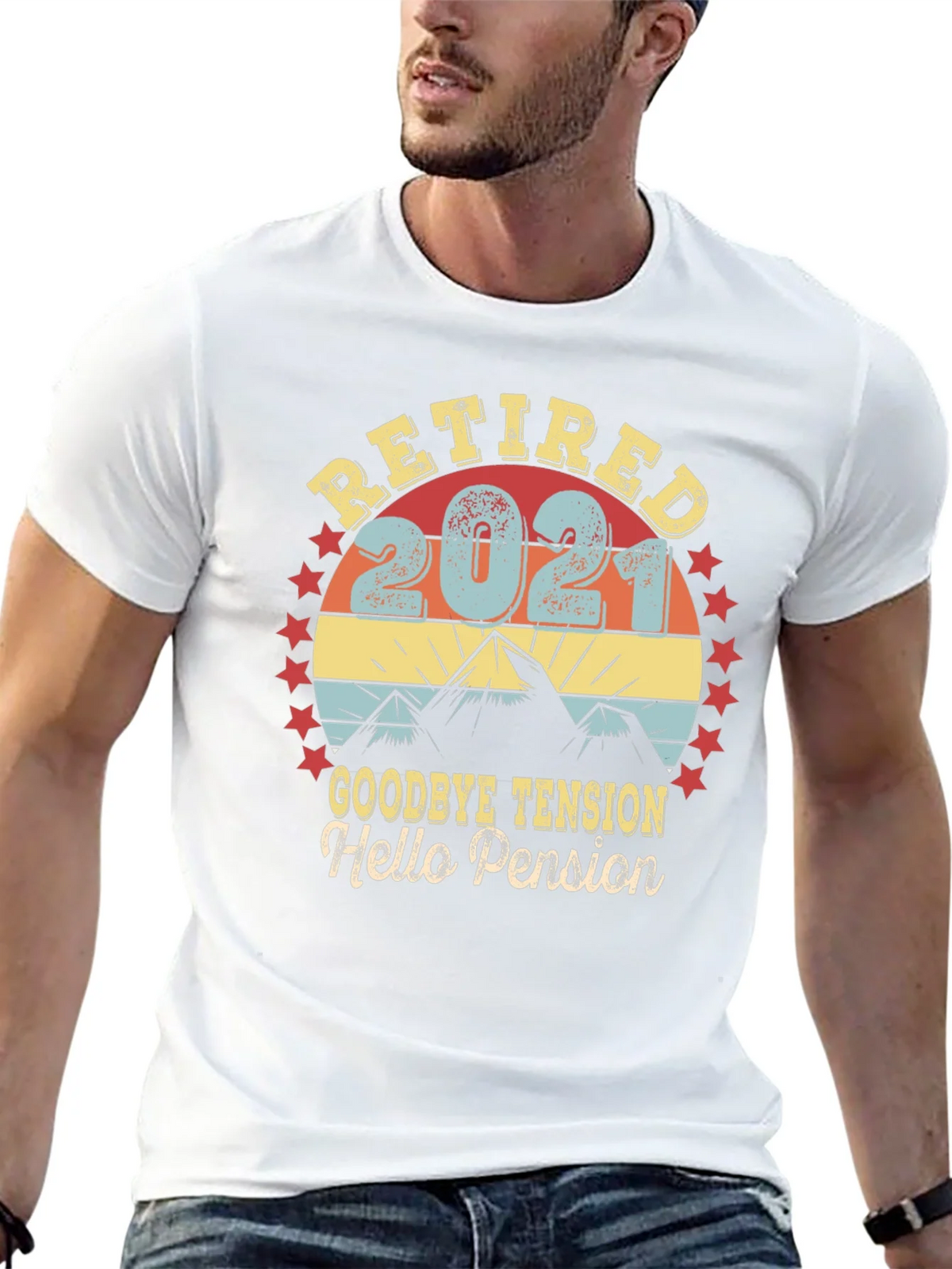 Retired 2021 T-Shirt - Goodbye Tension Hello Pension product image 11