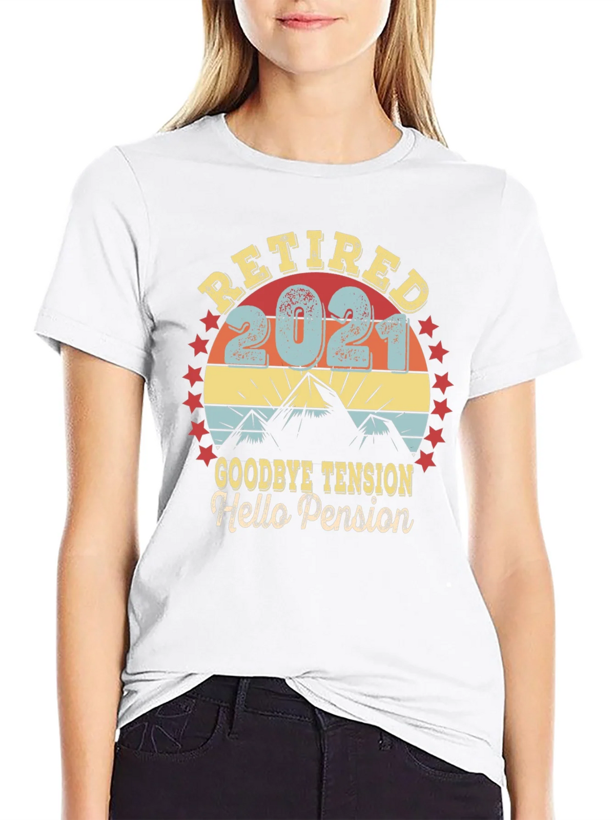 Retired 2021 T-Shirt - Goodbye Tension Hello Pension product image 8