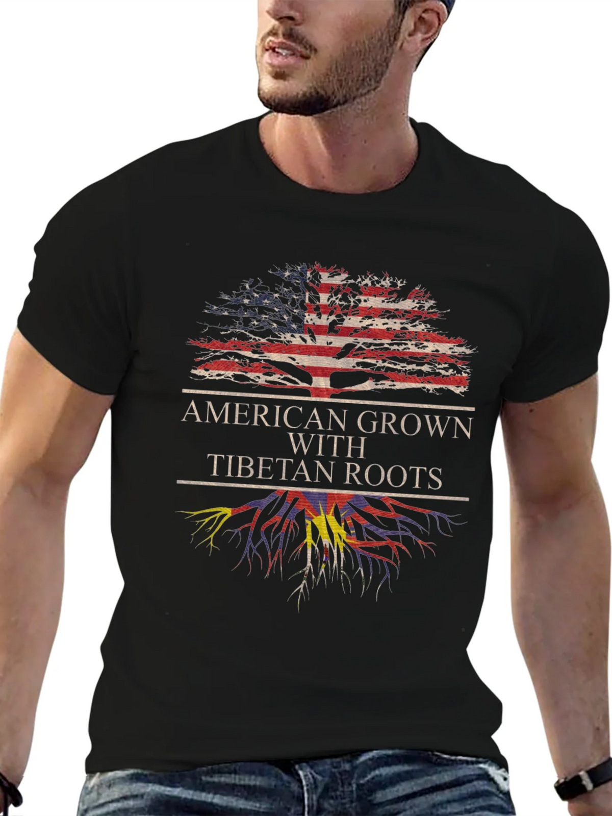 American Grown Tibetan Roots T-Shirt product image 6