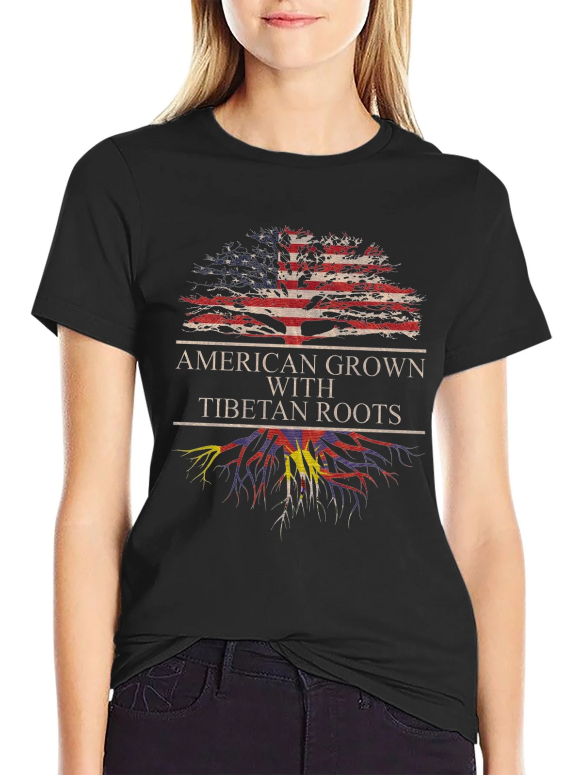 American Grown Tibetan Roots T-Shirt product image 2