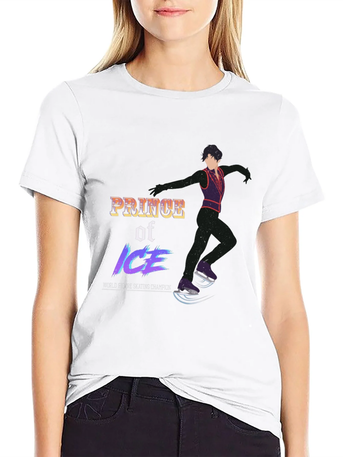 Prince of Ice Figure Skating Graphic Tee product image 8