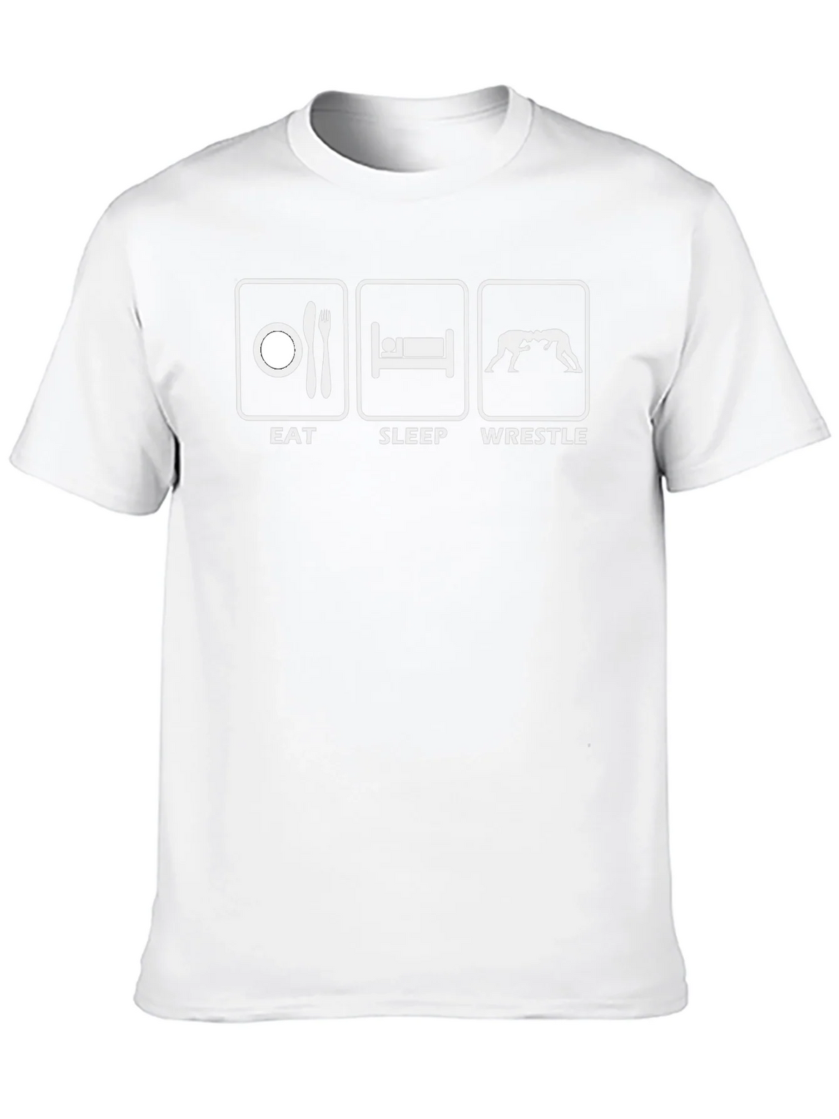 Eat Sleep Wrestle Black T-Shirt product image 9
