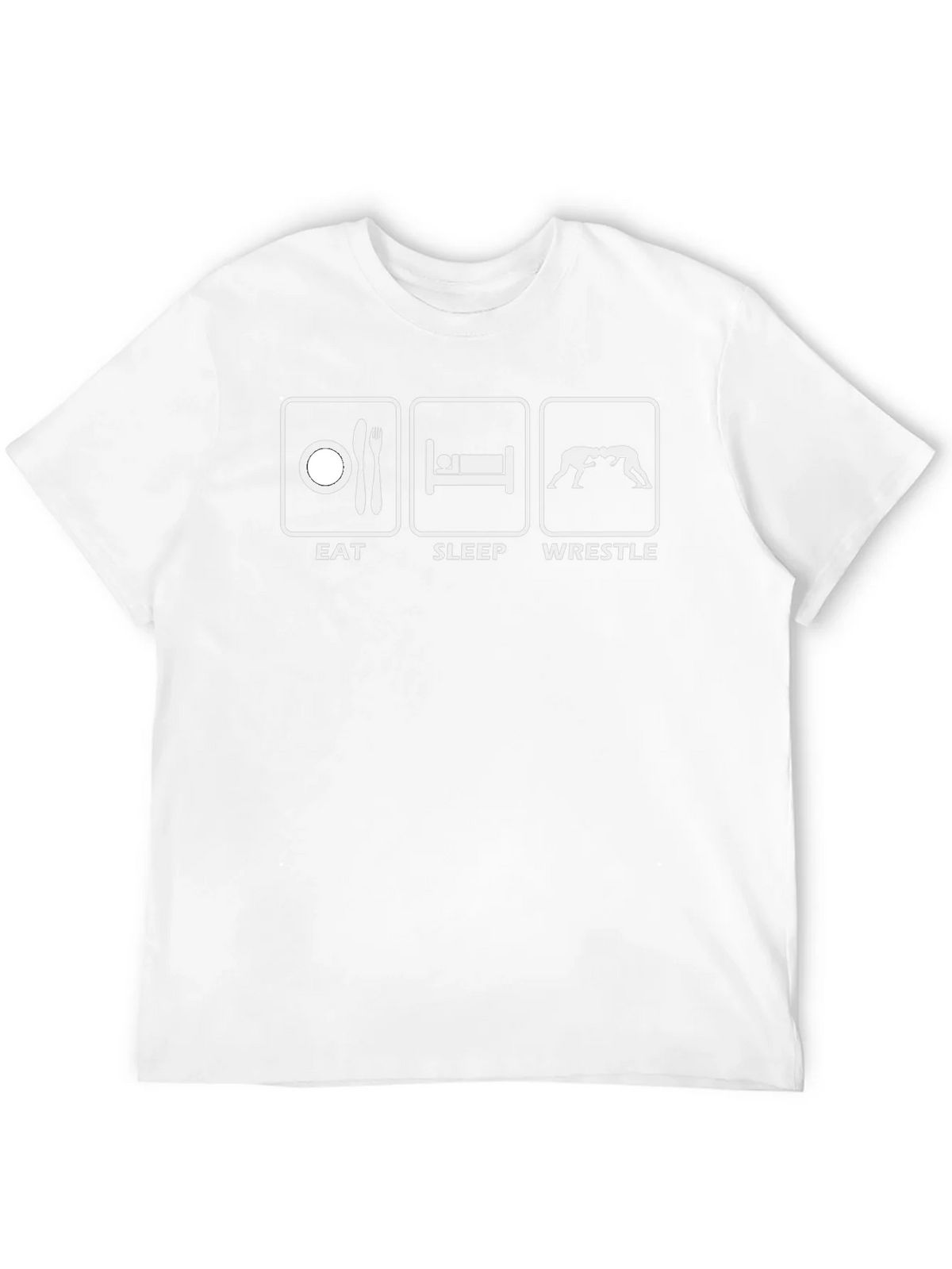 Eat Sleep Wrestle Black T-Shirt product image 11