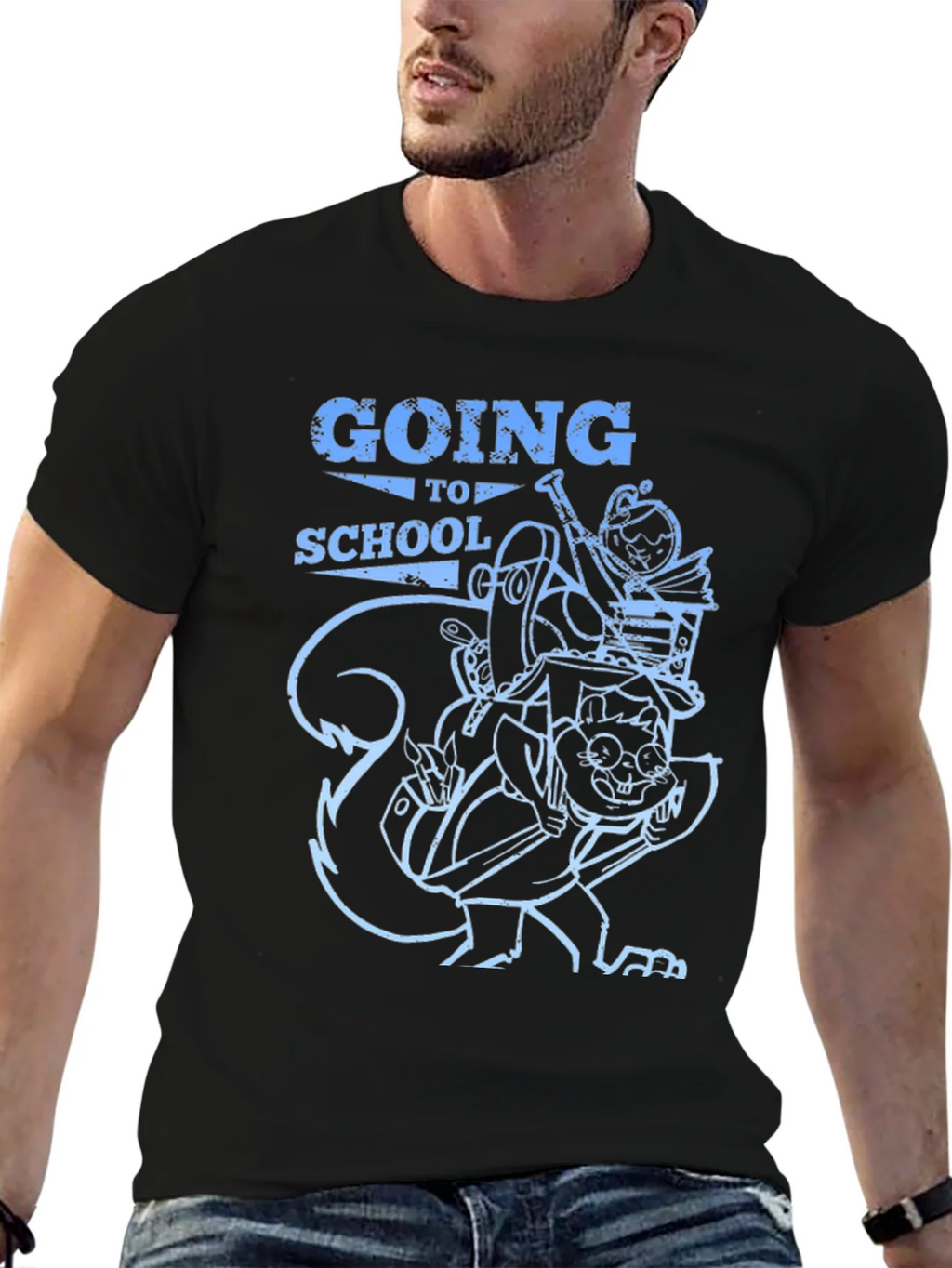 Going To School Graphic T-Shirt product image 6