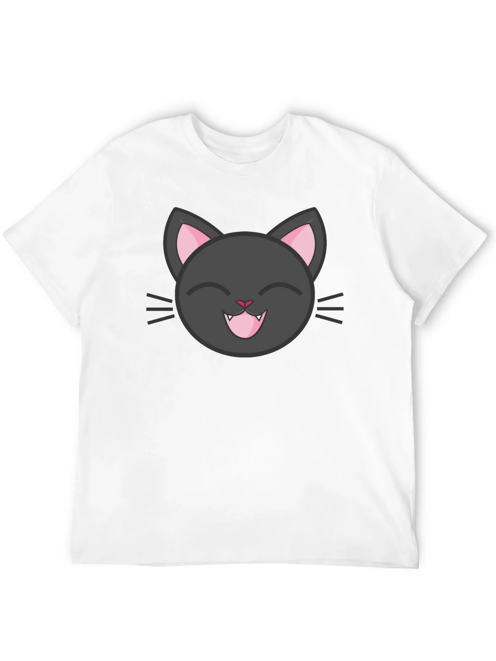 Cute Black Cat Tee - Smiling Feline Graphic T-Shirt product image 11