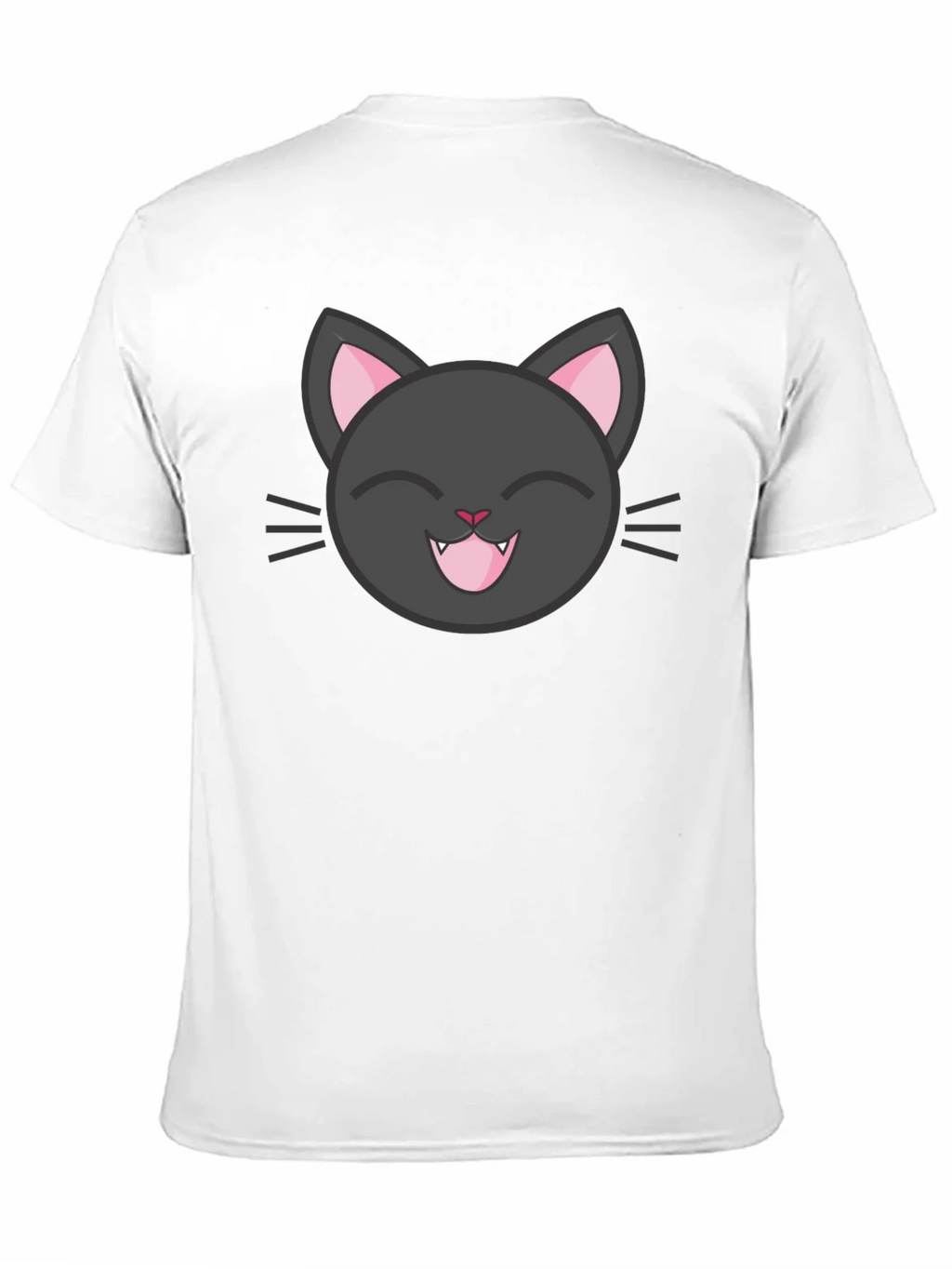 Cute Black Cat Tee - Smiling Feline Graphic T-Shirt product image 10
