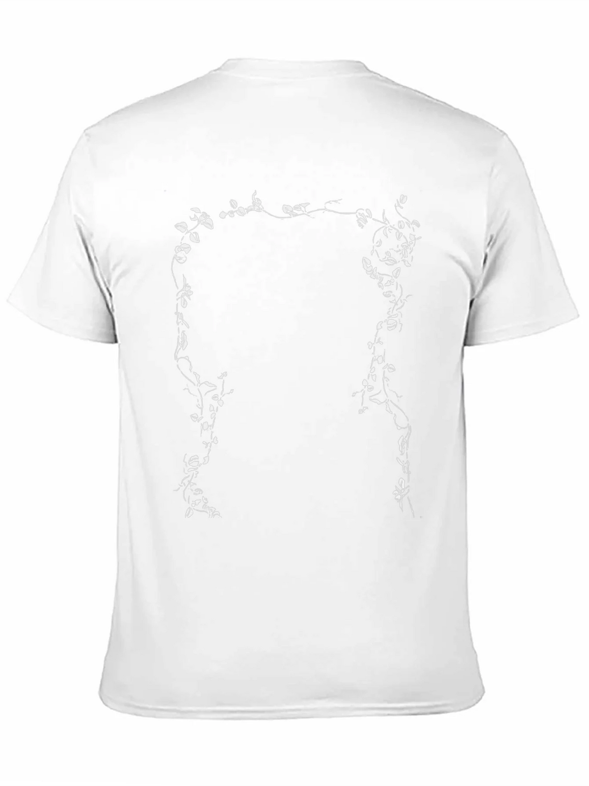 Botanical Vine Graphic Tee - Black Cotton T-Shirt product image 10