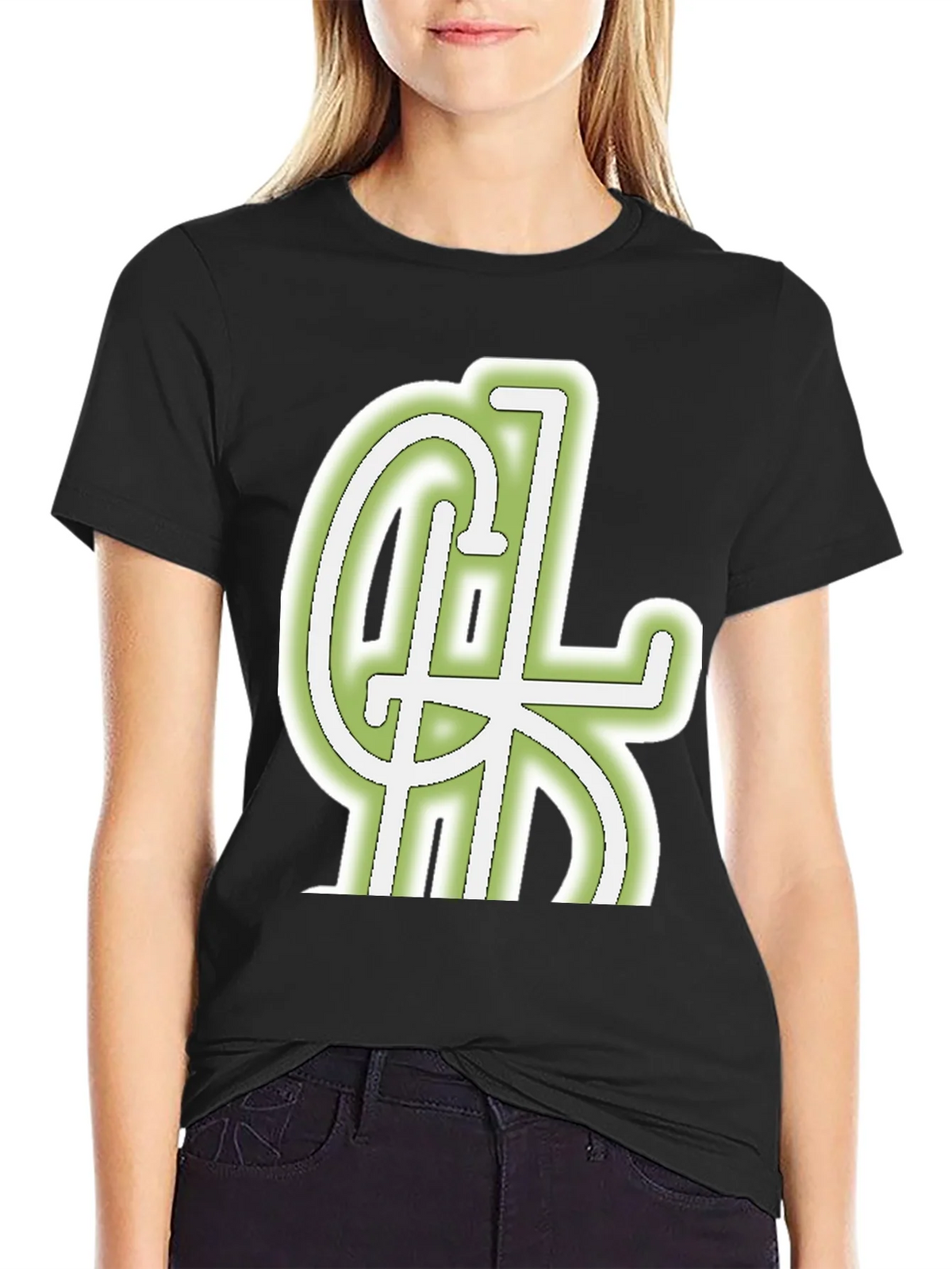 Cool Graphic Tee - Black Cotton Blend Casual Wear product image 1