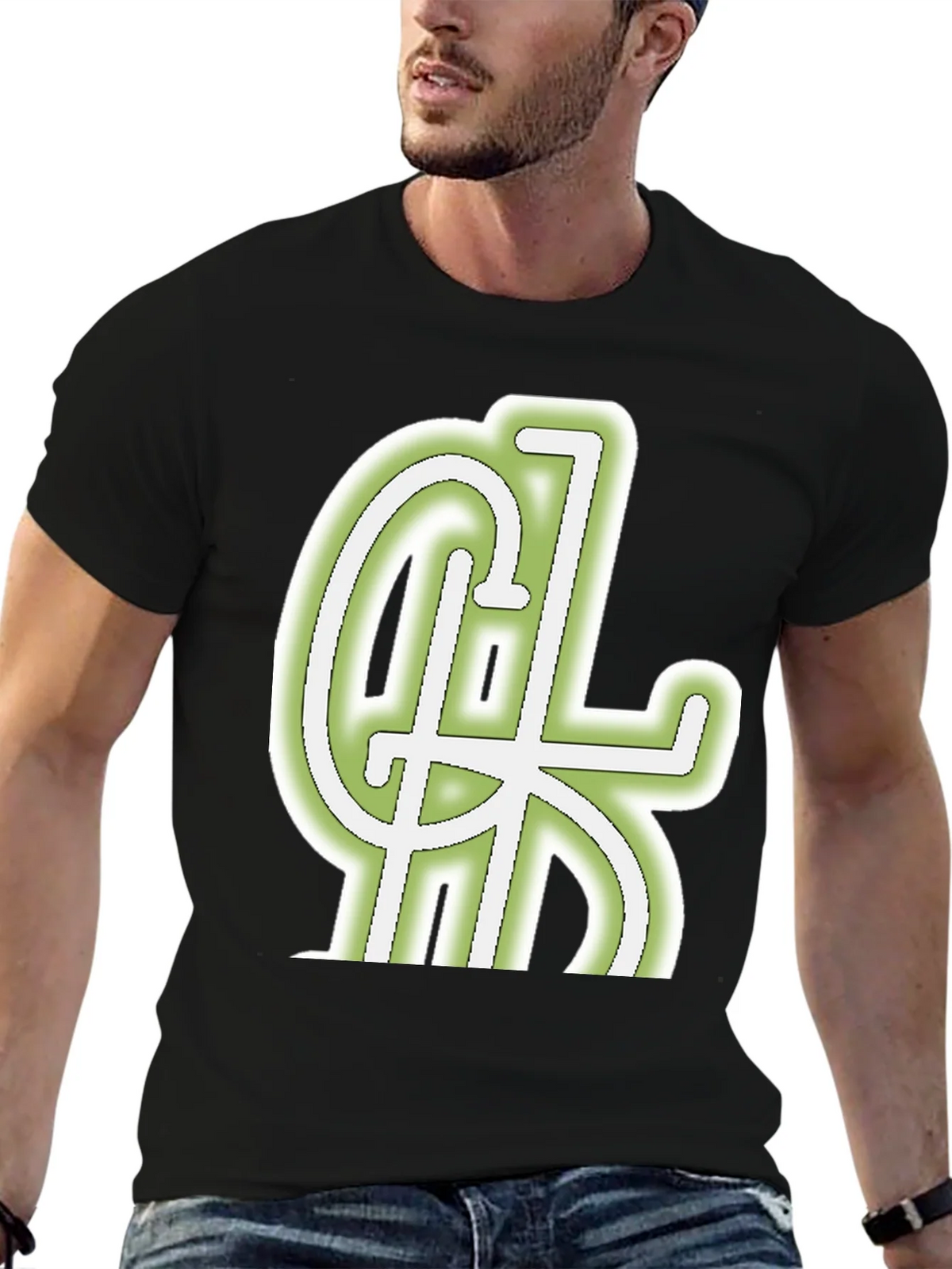 Cool Graphic Tee - Black Cotton Blend Casual Wear product image 5