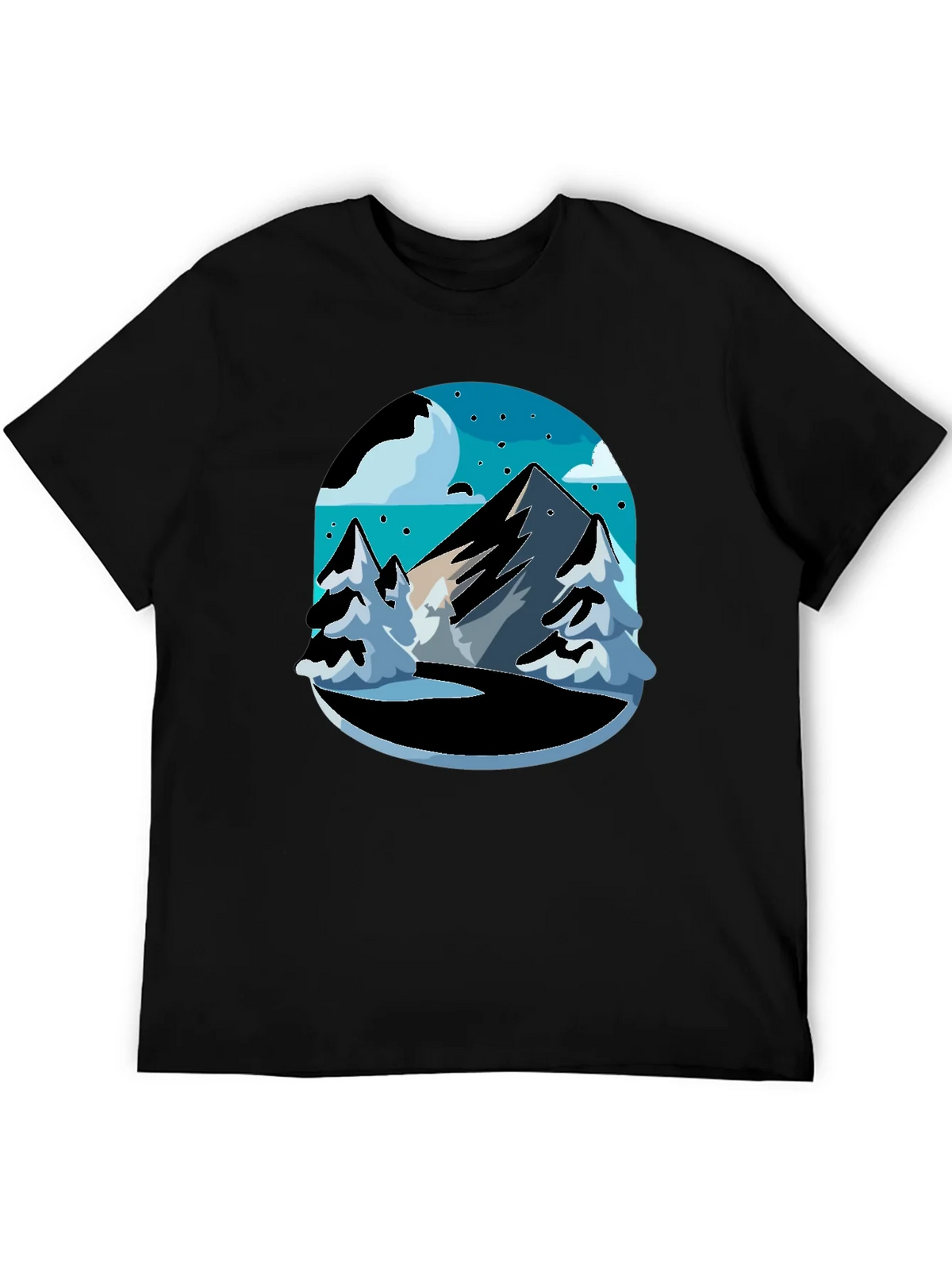 Mountain Scene Black Tee - Adventure Ready! product image 4
