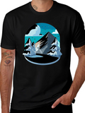 Mountain Scene Black Tee - Adventure Ready! product image 1