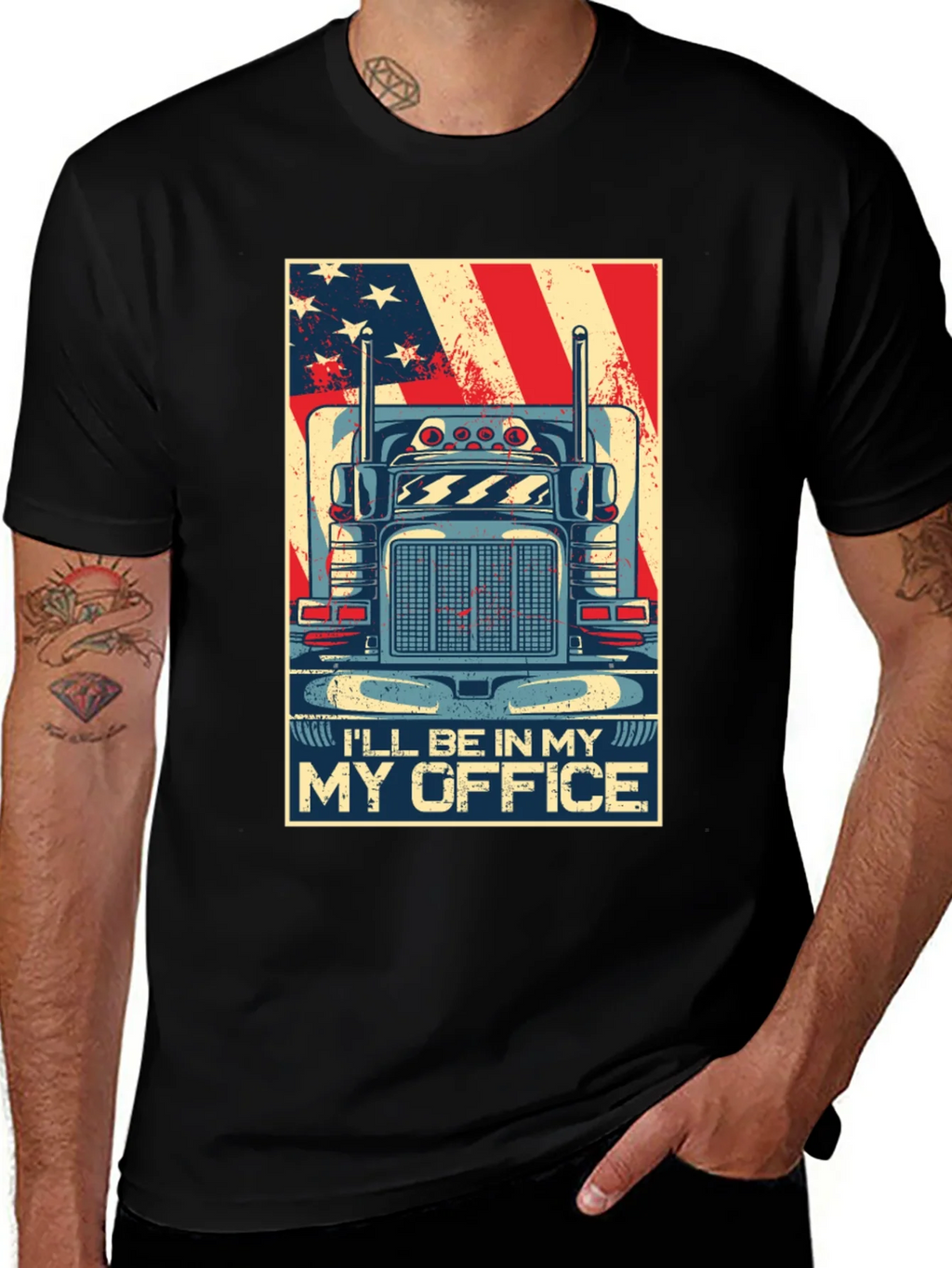 Trucker T-Shirt - Ill Be In My Office product image 1