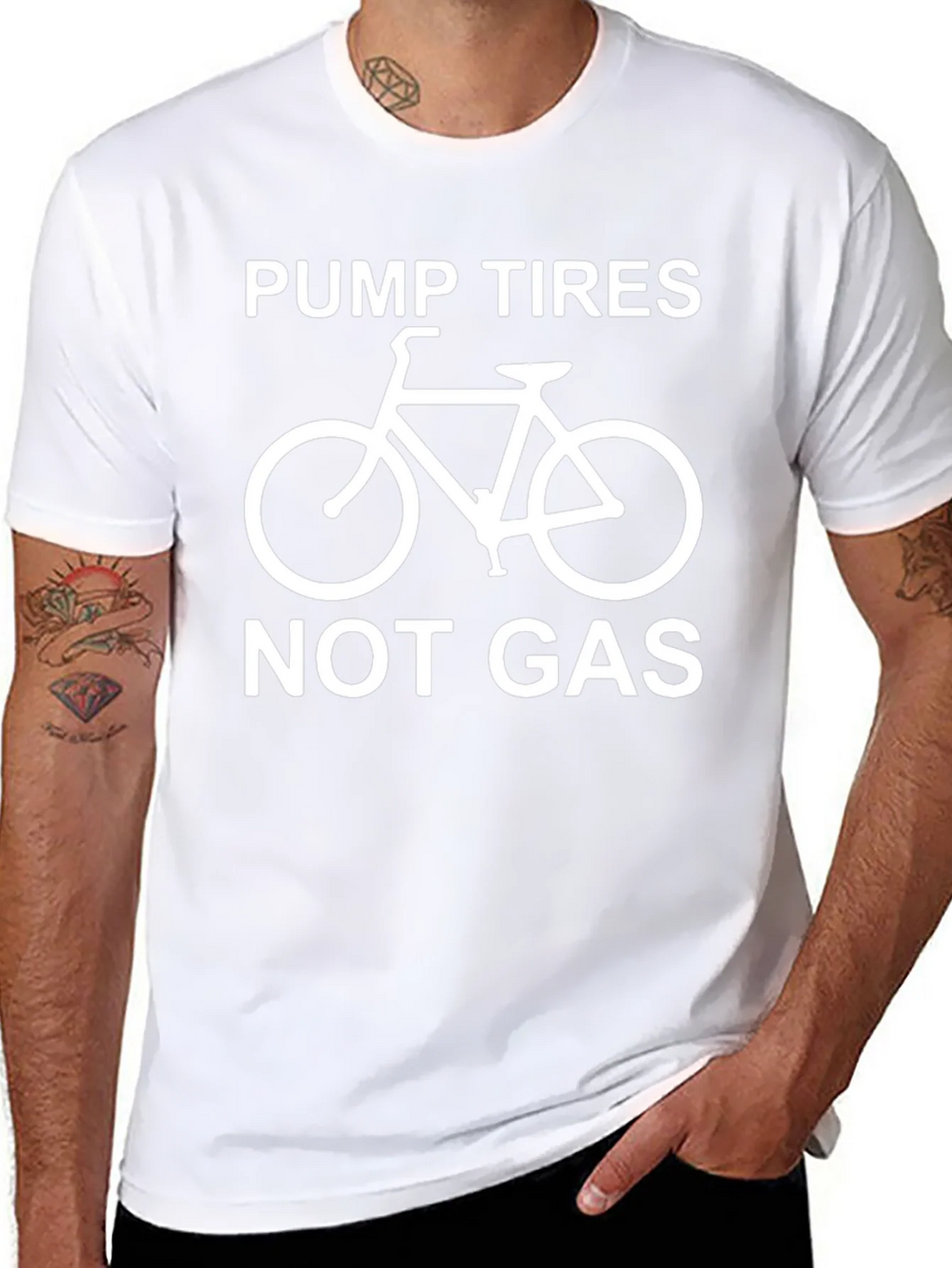 Pump Tires Not Gas - Graphic T-Shirt product image 7