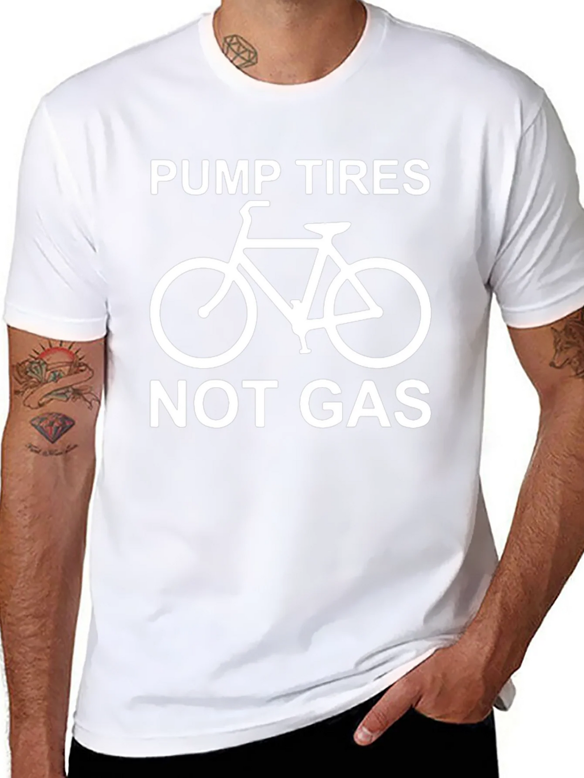 Pump Tires Not Gas - Graphic T-Shirt product image 7
