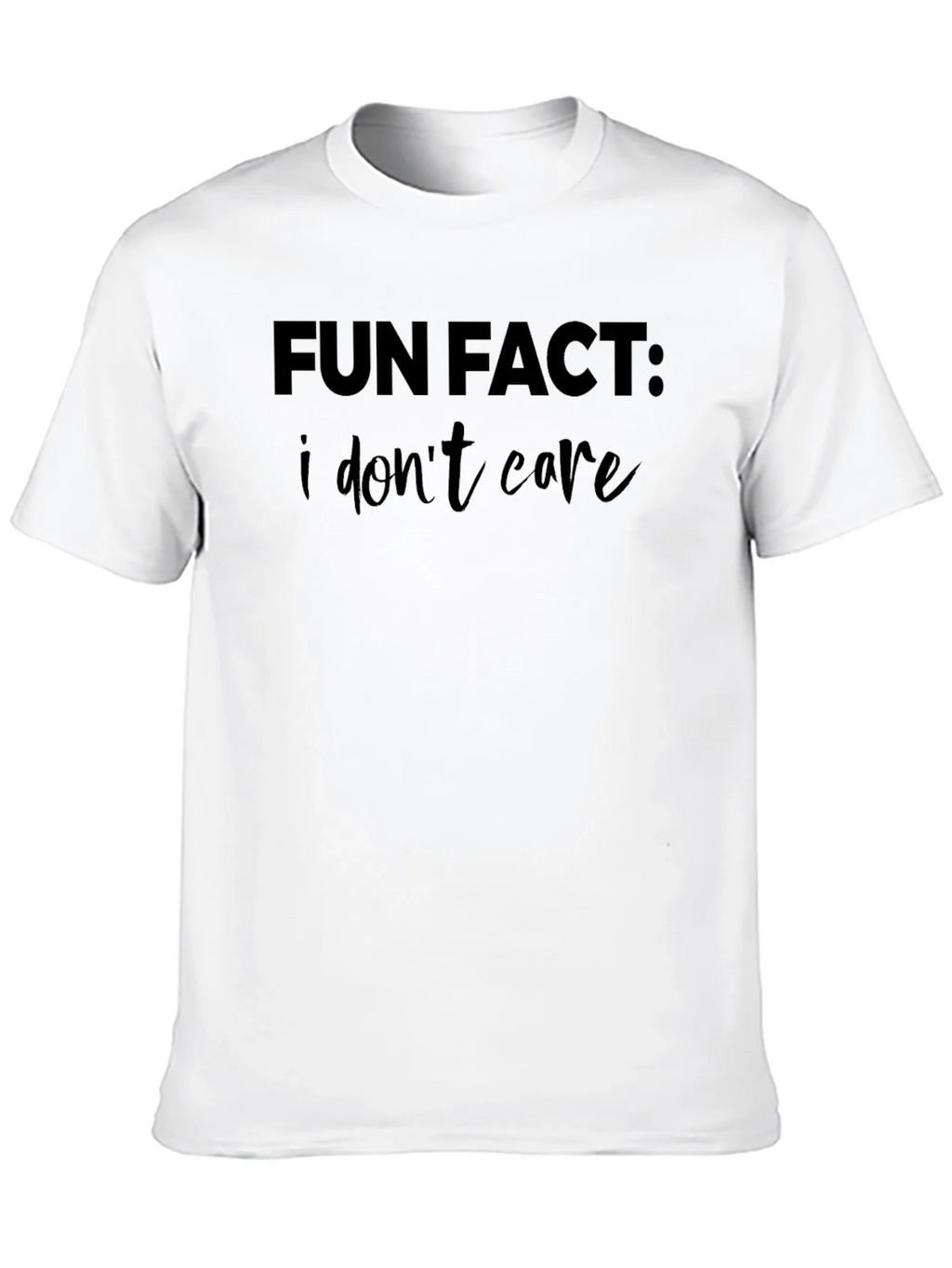 Fun Fact: I Dont Care Graphic Tee product image 7