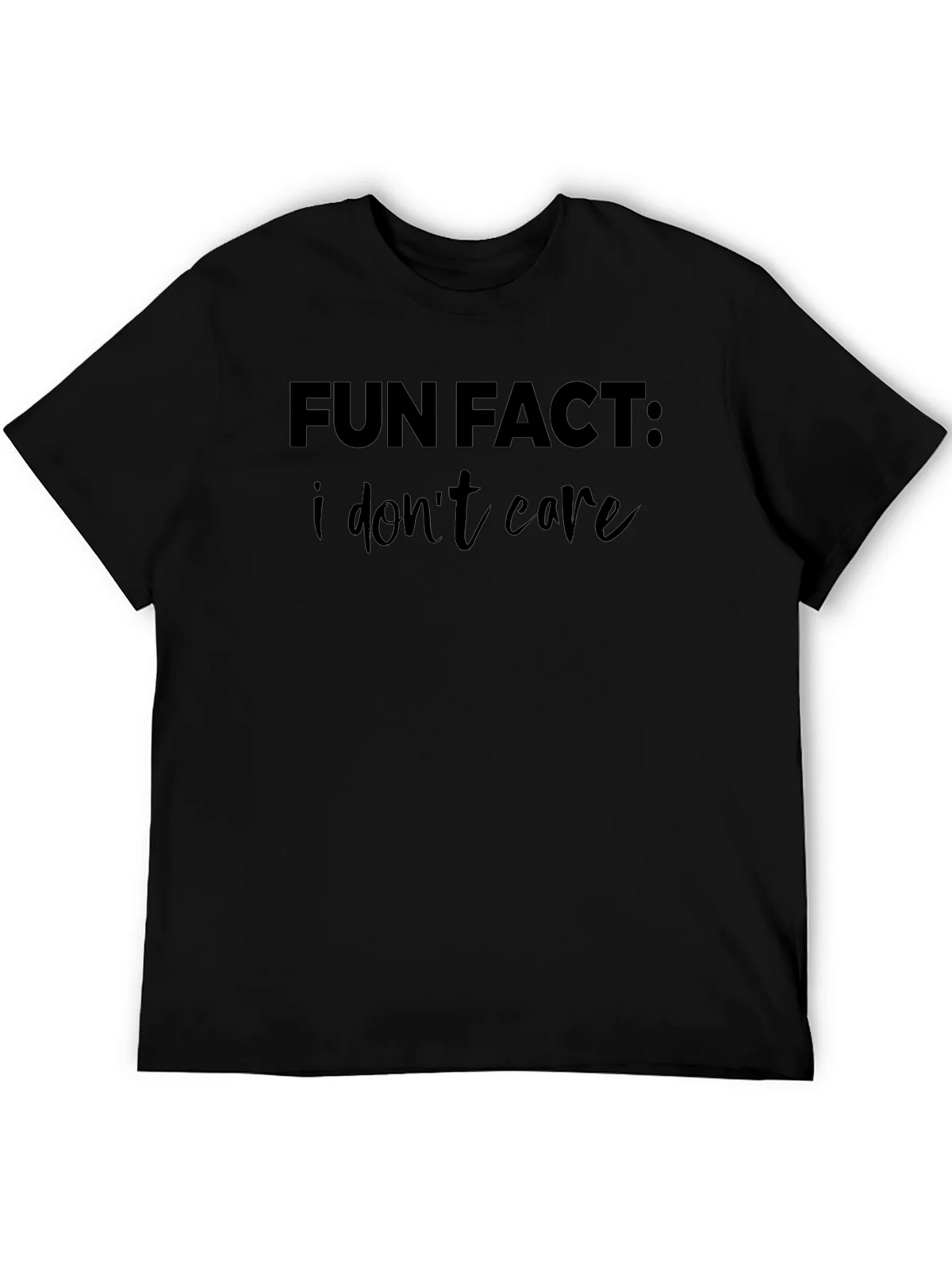 Fun Fact: I Dont Care Graphic Tee product image 5