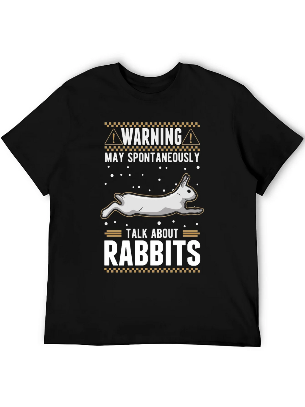 Warning: May Spontaneously Talk About Rabbits T-Shirt product image 5