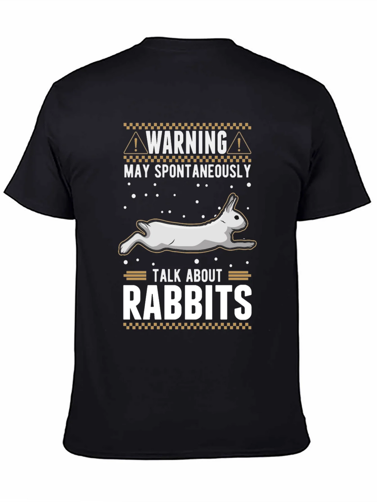 Warning: May Spontaneously Talk About Rabbits T-Shirt product image 4