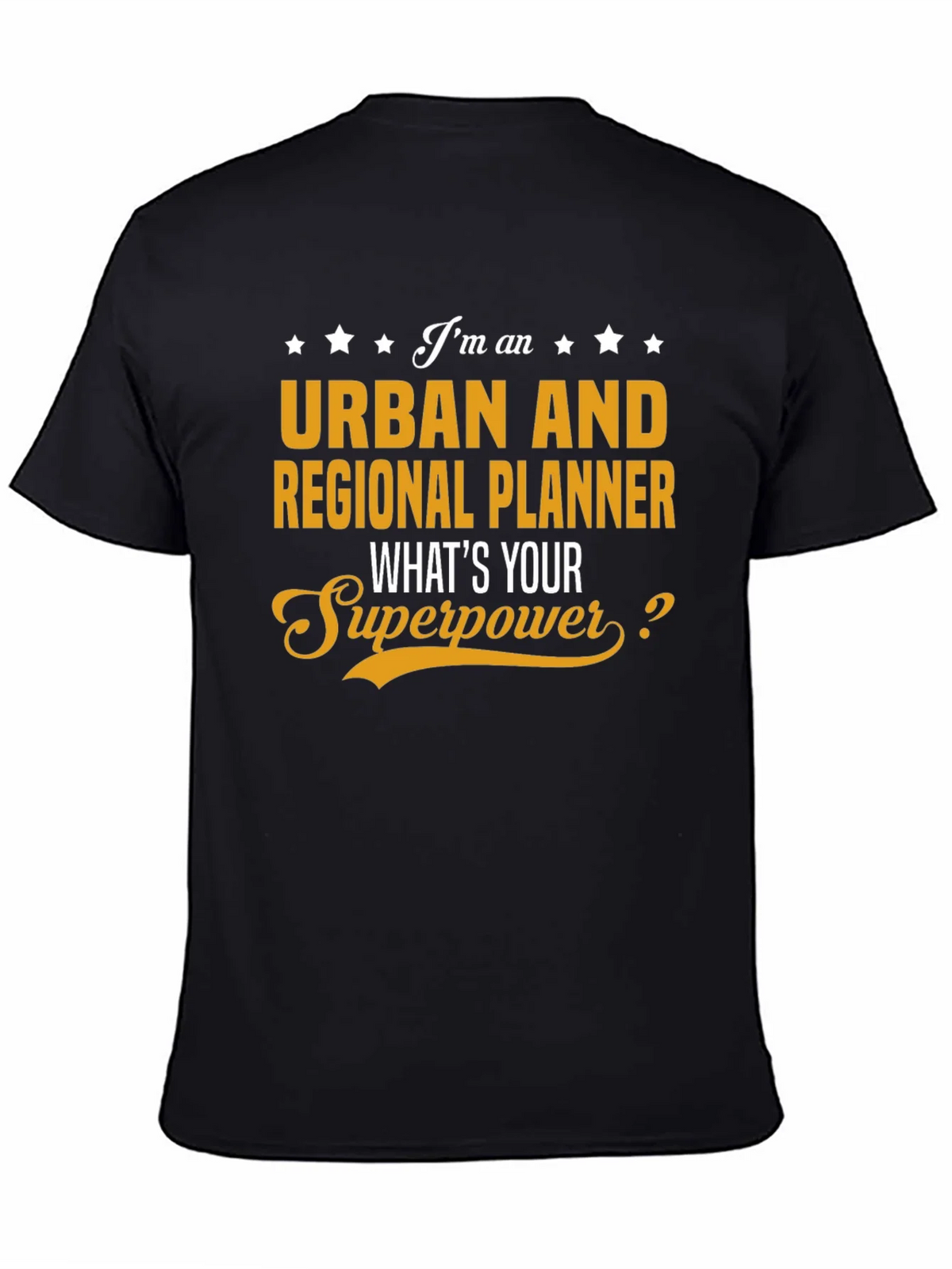 Urban Planner Superpower Black T-Shirt product image 4