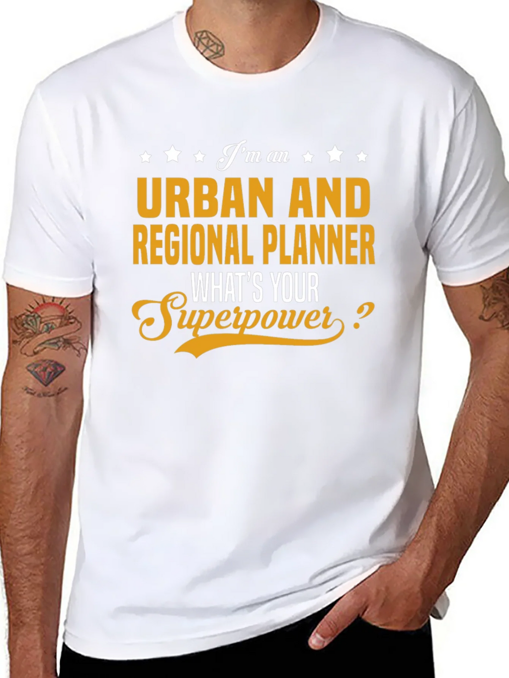 Urban Planner Superpower Black T-Shirt product image 7