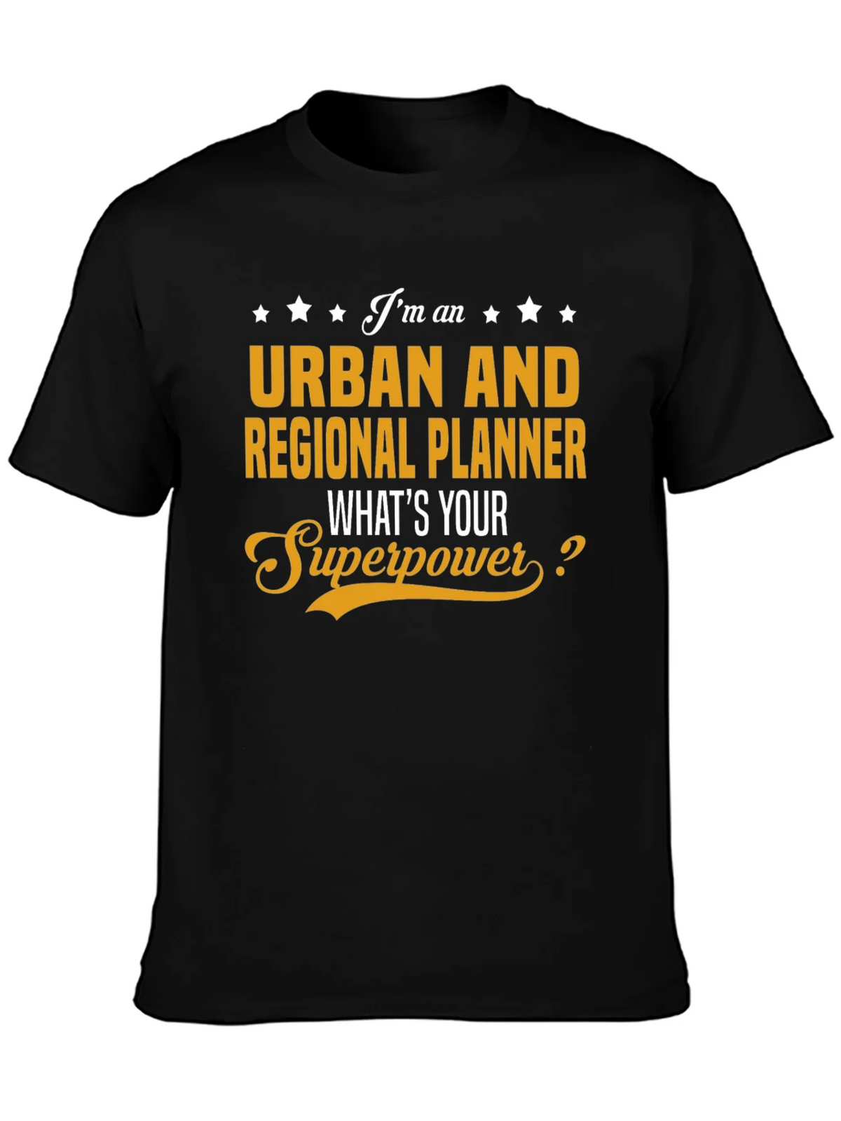 Urban Planner Superpower Black T-Shirt product image 3