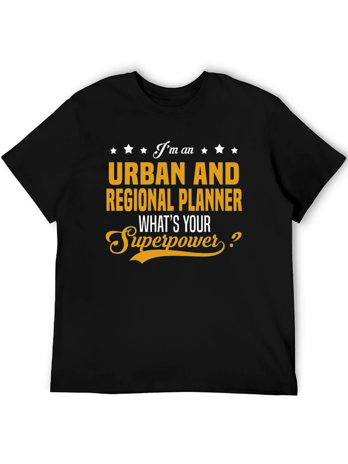 Urban Planner Superpower Black T-Shirt product image 5