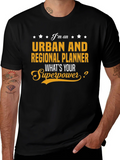 Urban Planner Superpower Black T-Shirt product image 1