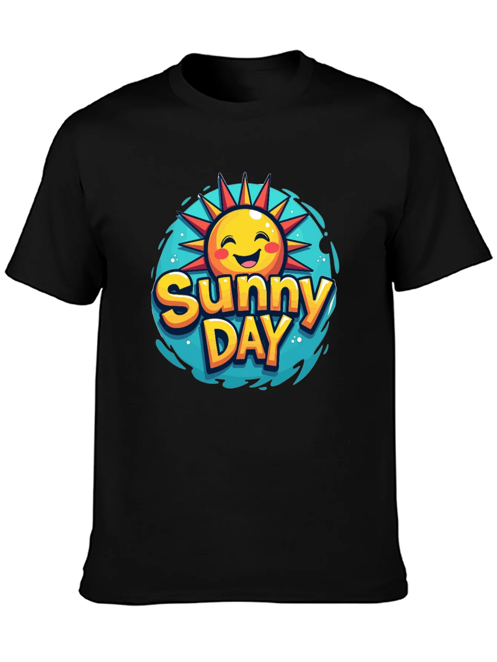 Sunny Day Graphic T-Shirt - Black product image 3