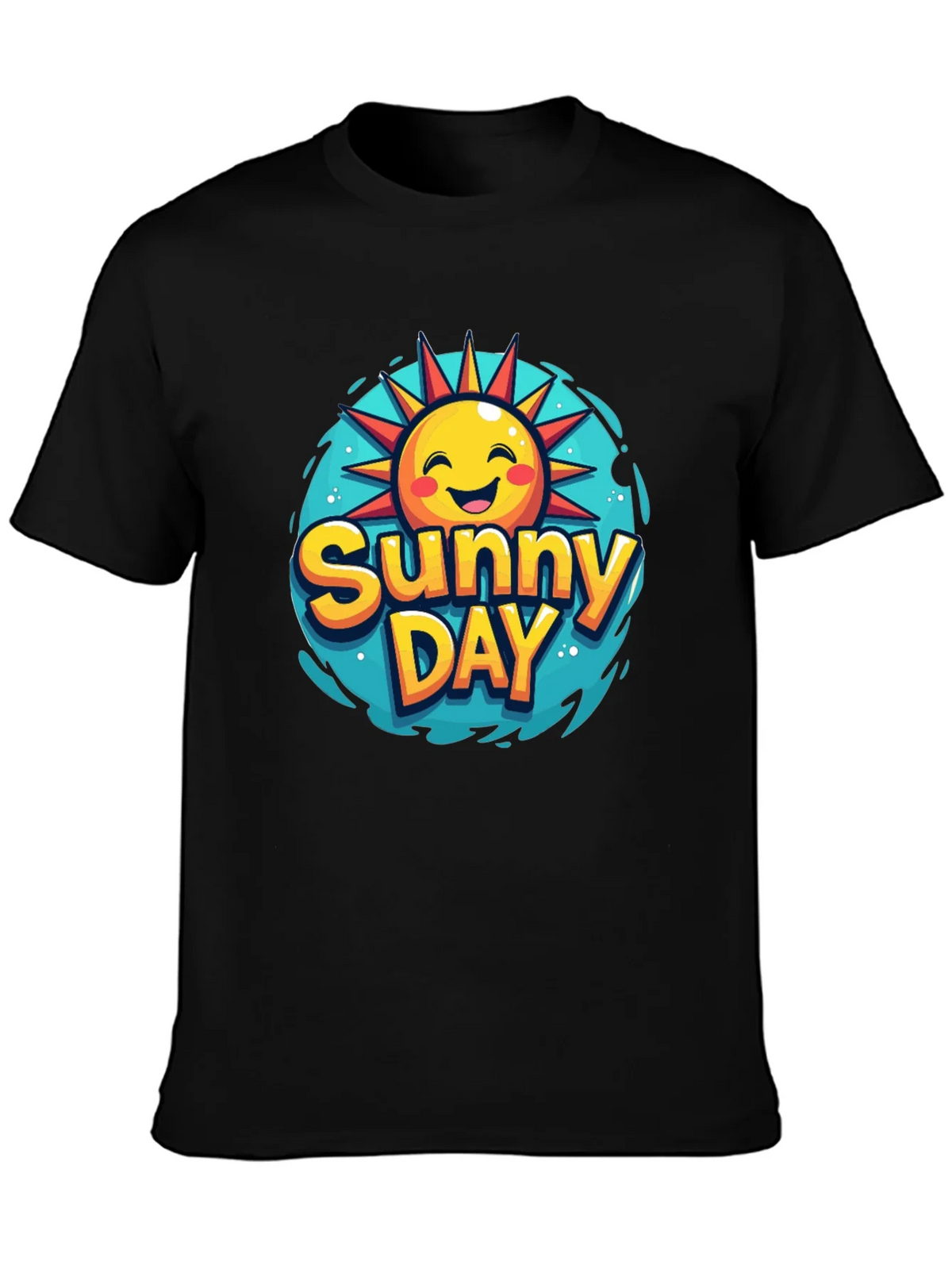Sunny Day Graphic T-Shirt - Black product image 3