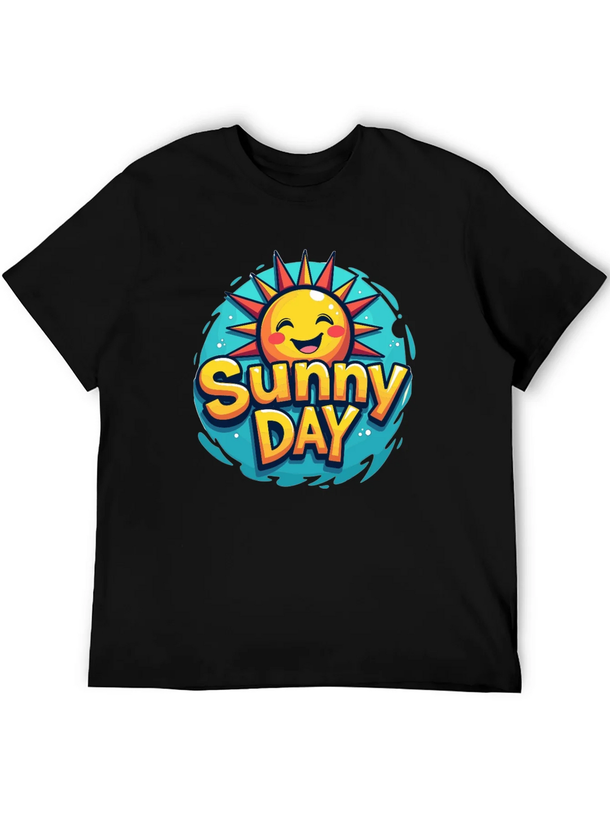 Sunny Day Graphic T-Shirt - Black product image 5