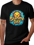 Sunny Day Graphic T-Shirt - Black product image 1