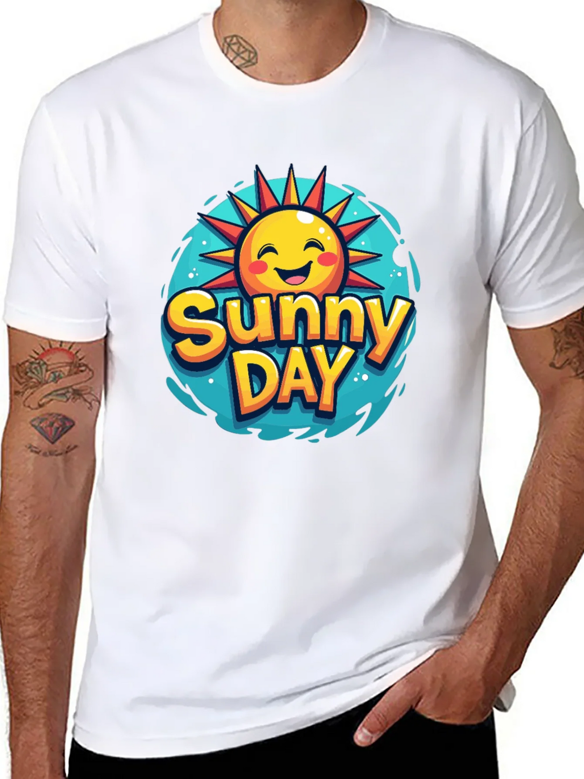 Sunny Day Graphic T-Shirt - Black product image 7
