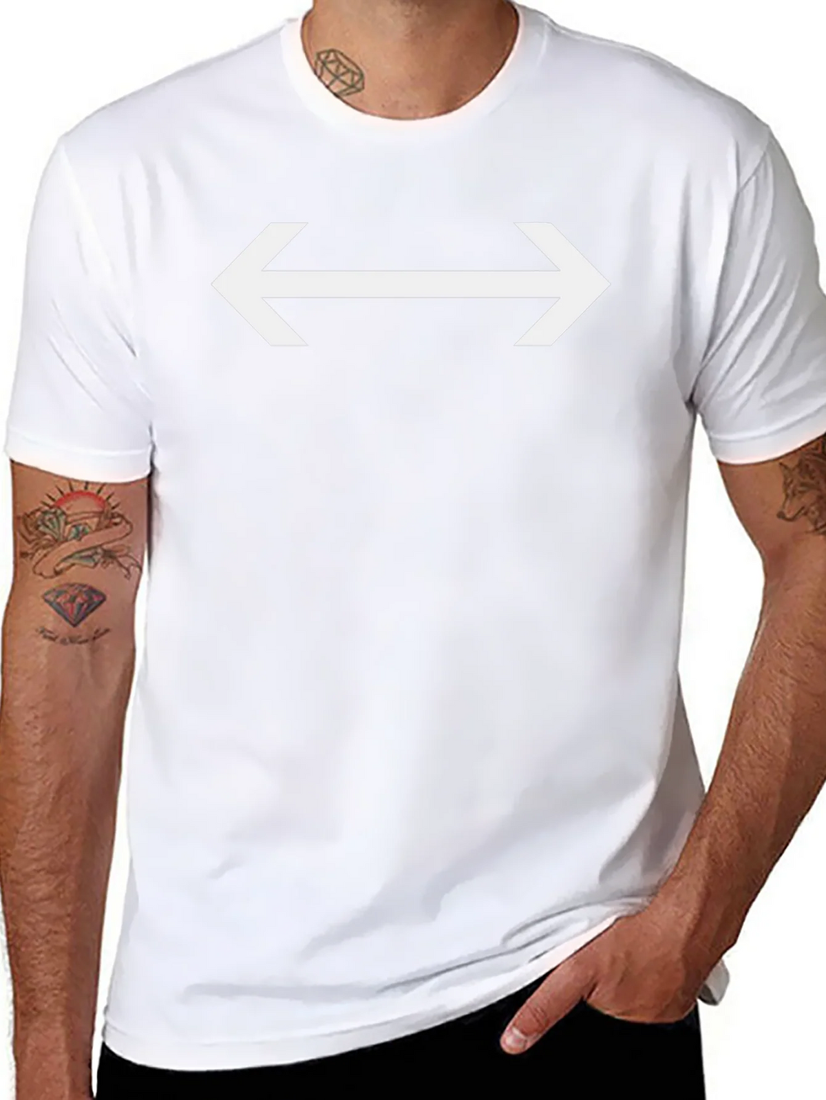 Arrow T-Shirt: Direct Style in Black product image 7