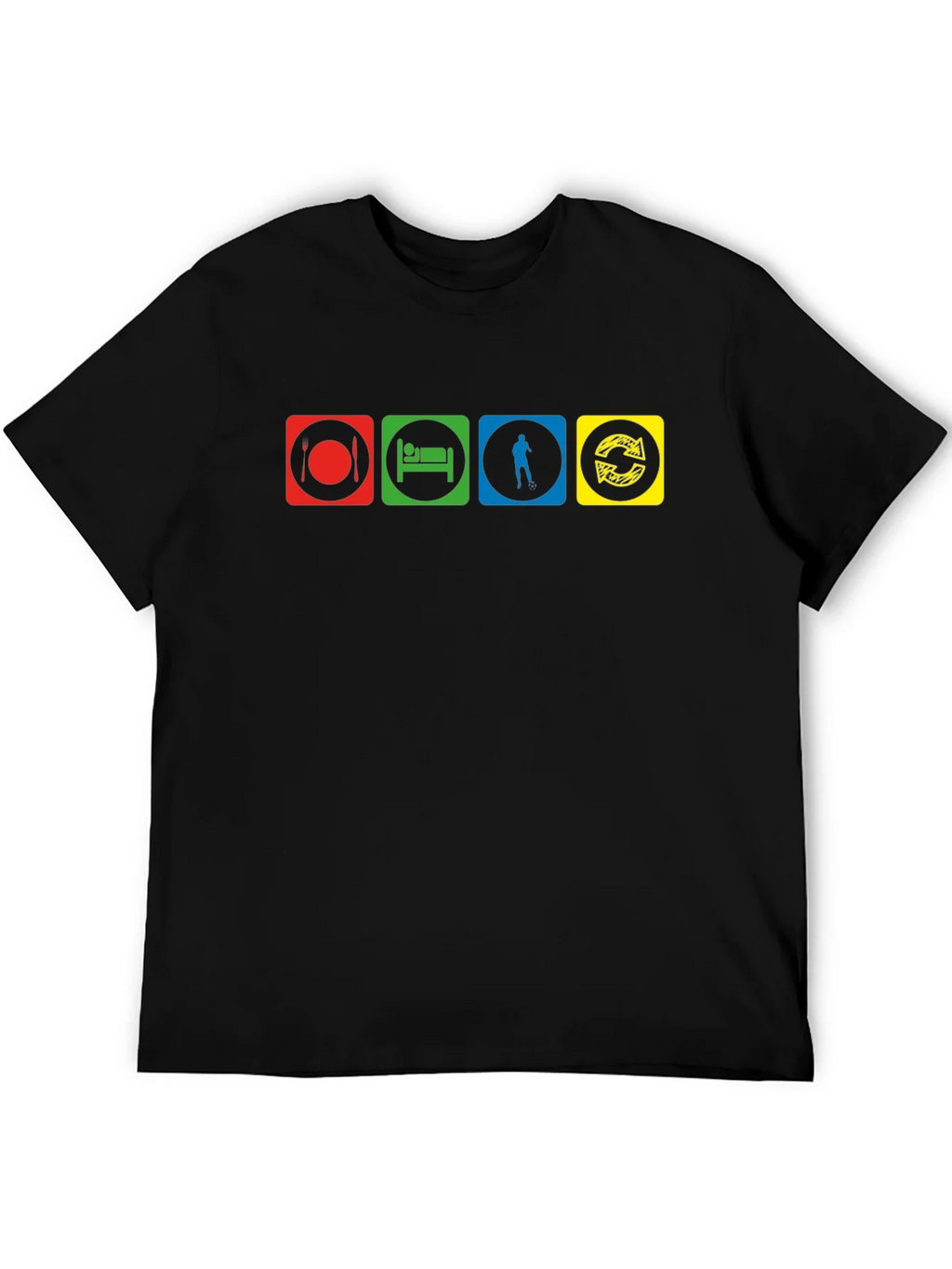 Eat Sleep Disc Golf Repeat T-Shirt - Black product image 5