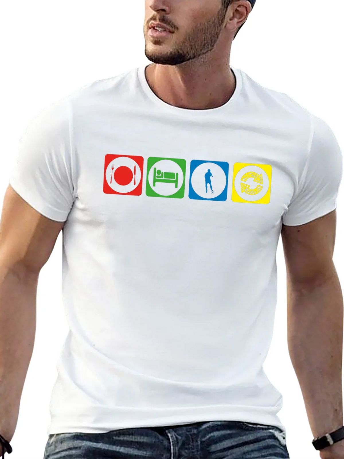 Eat Sleep Disc Golf Repeat T-Shirt - Black product image 12