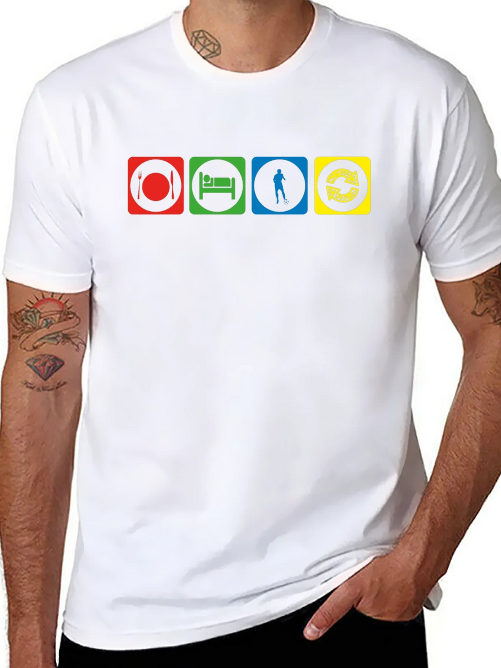 Eat Sleep Disc Golf Repeat T-Shirt - Black product image 7