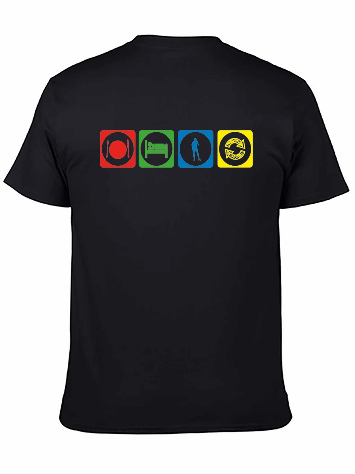 Eat Sleep Disc Golf Repeat T-Shirt - Black product image 4