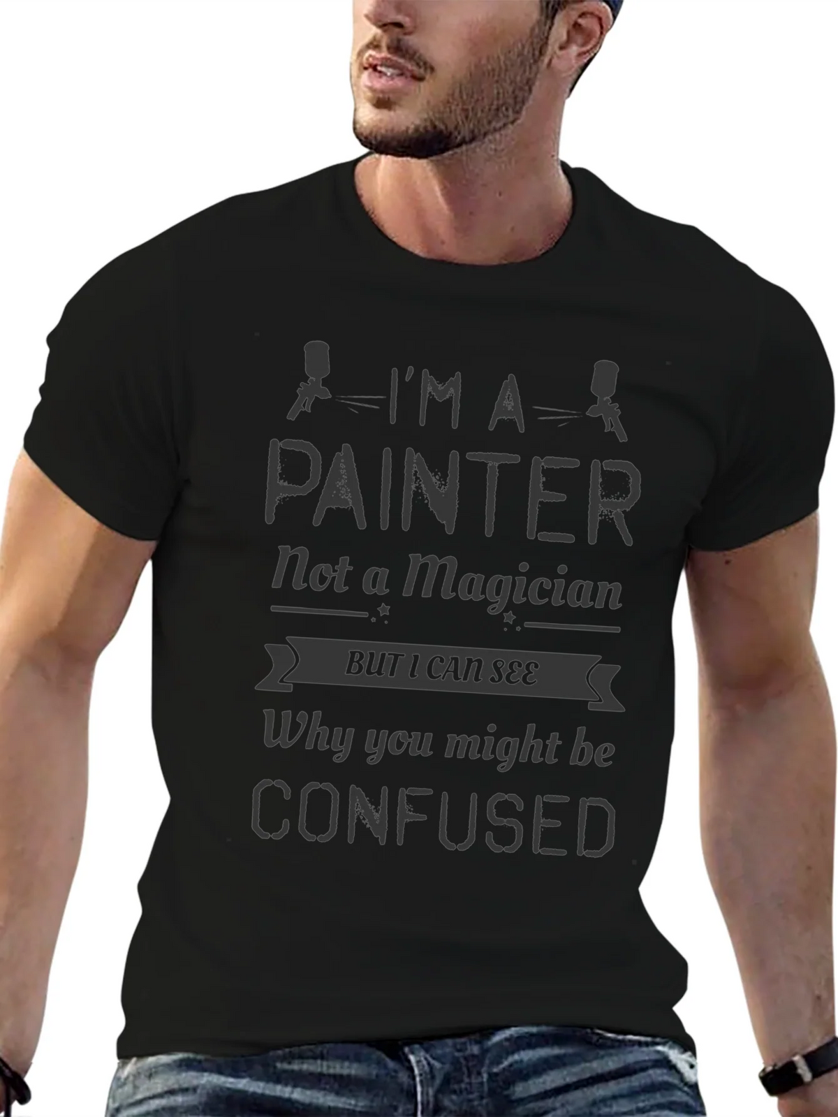 Im A Painter Not a Magician Mens T-Shirt product image 6