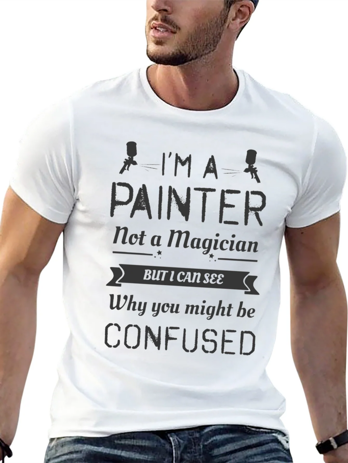 Im A Painter Not a Magician Mens T-Shirt product image 12