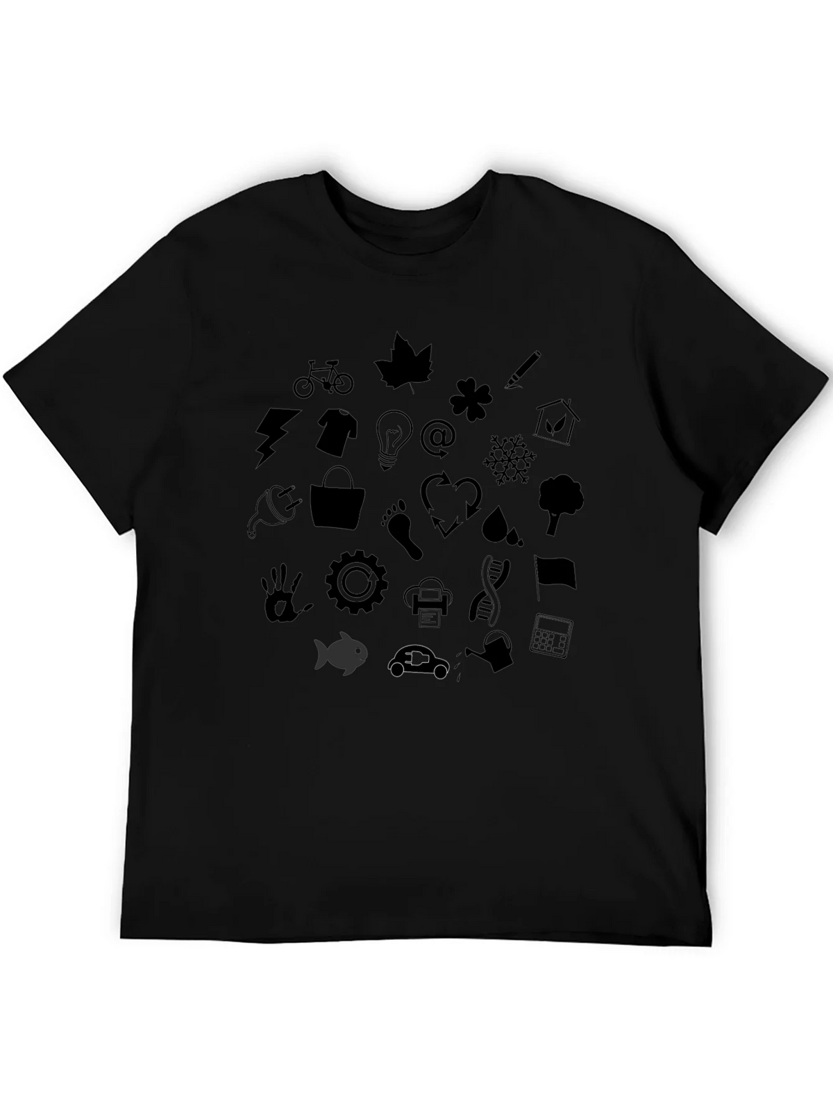 Eco Icons Black T-Shirt product image 5
