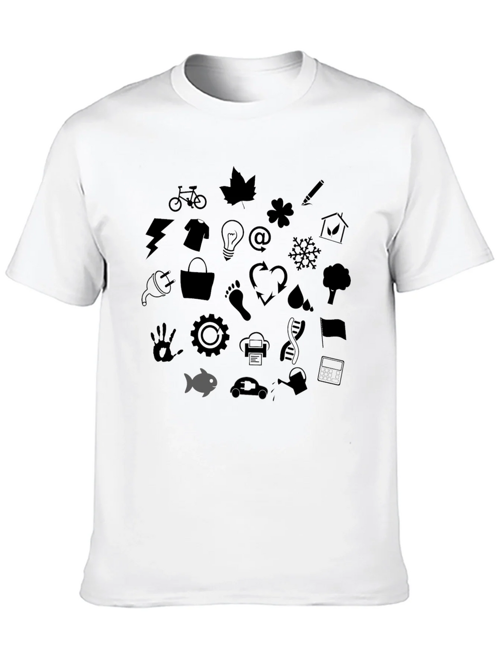 Eco Icons Black T-Shirt product image 9