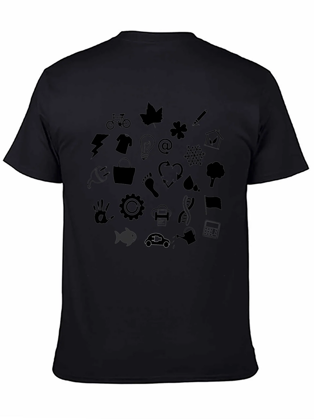Eco Icons Black T-Shirt product image 4