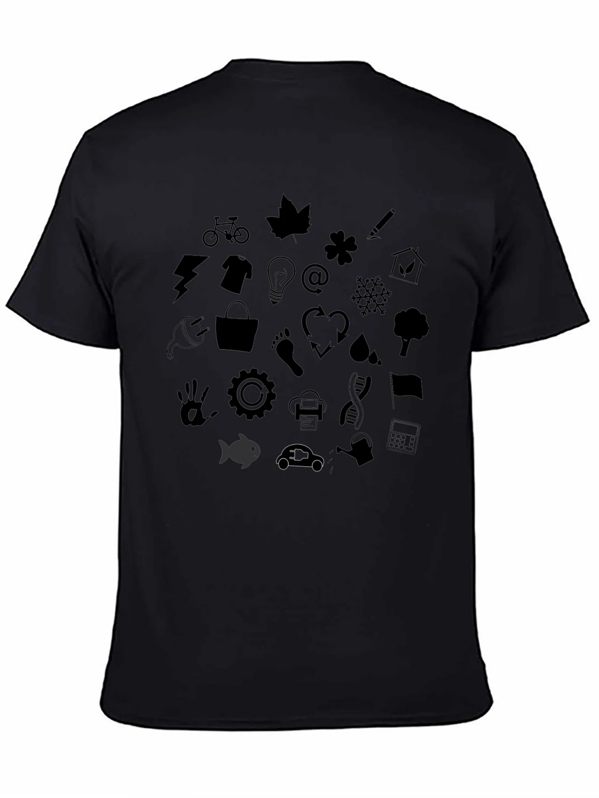Eco Icons Black T-Shirt product image 4
