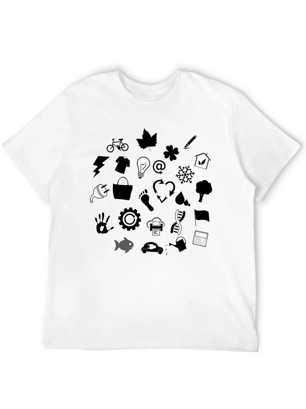 Eco Icons Black T-Shirt product image 11