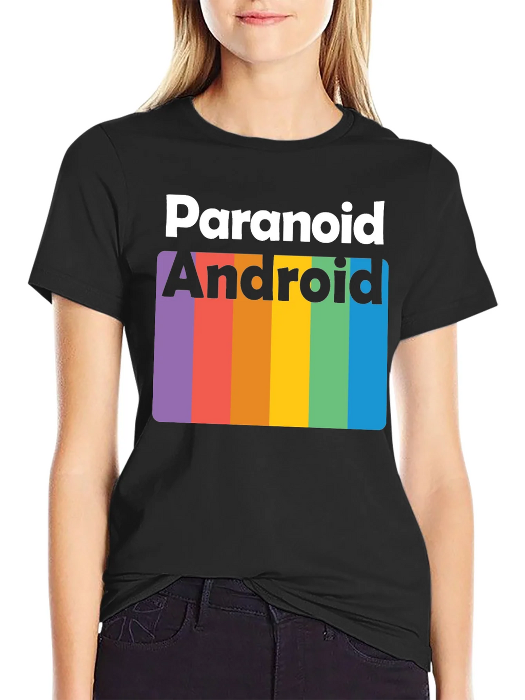 Paranoid Android Rainbow T-Shirt product image 1