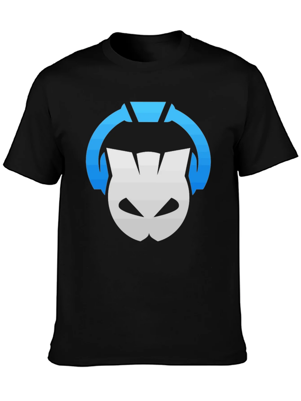 DJ Cat Graphic Tee - Black Cotton T-Shirt product image 3