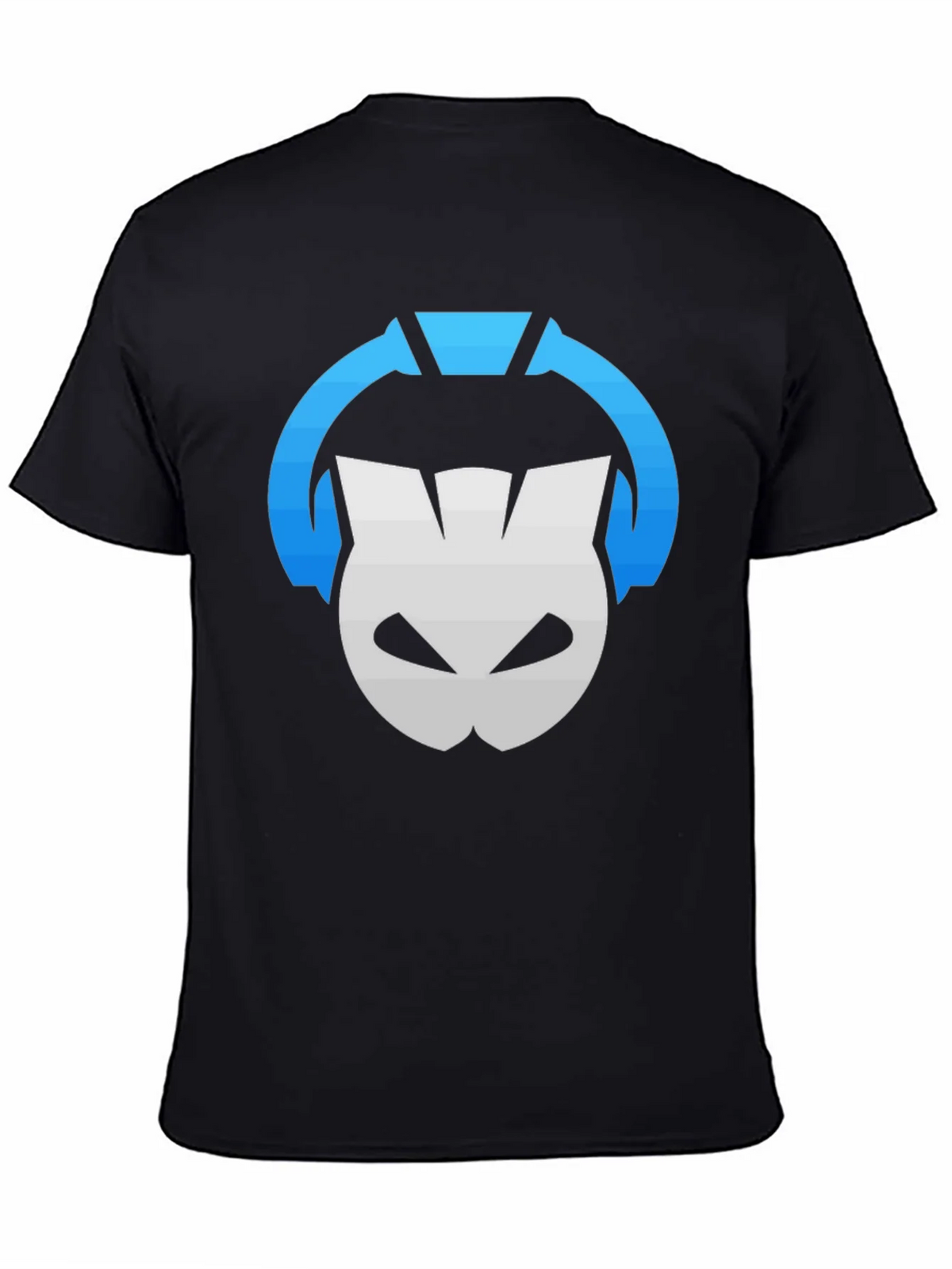 DJ Cat Graphic Tee - Black Cotton T-Shirt product image 4