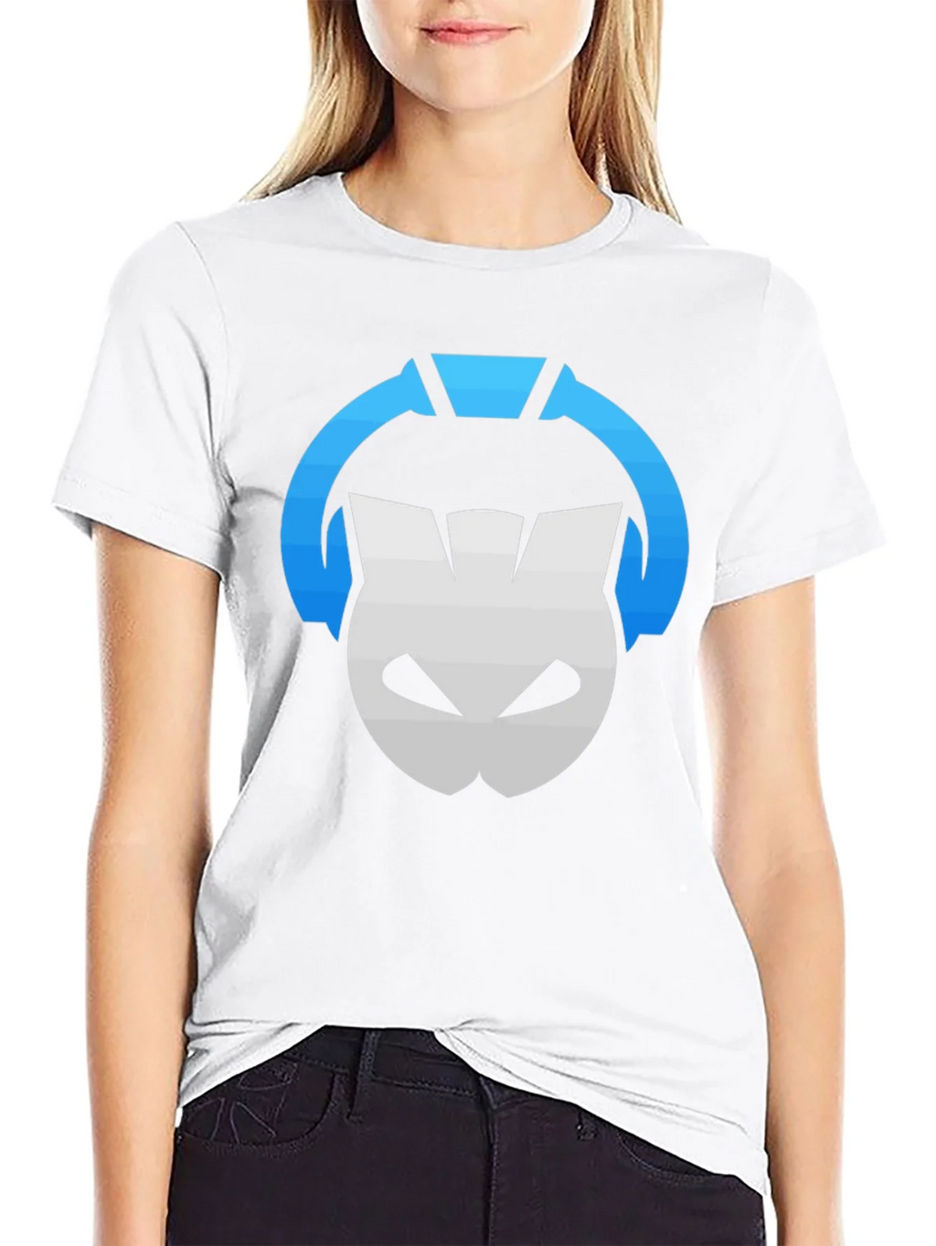 DJ Cat Graphic Tee - Black Cotton T-Shirt product image 8