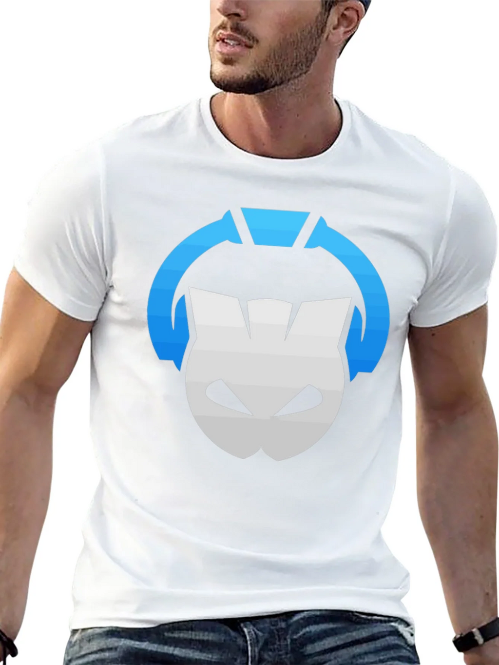 DJ Cat Graphic Tee - Black Cotton T-Shirt product image 12