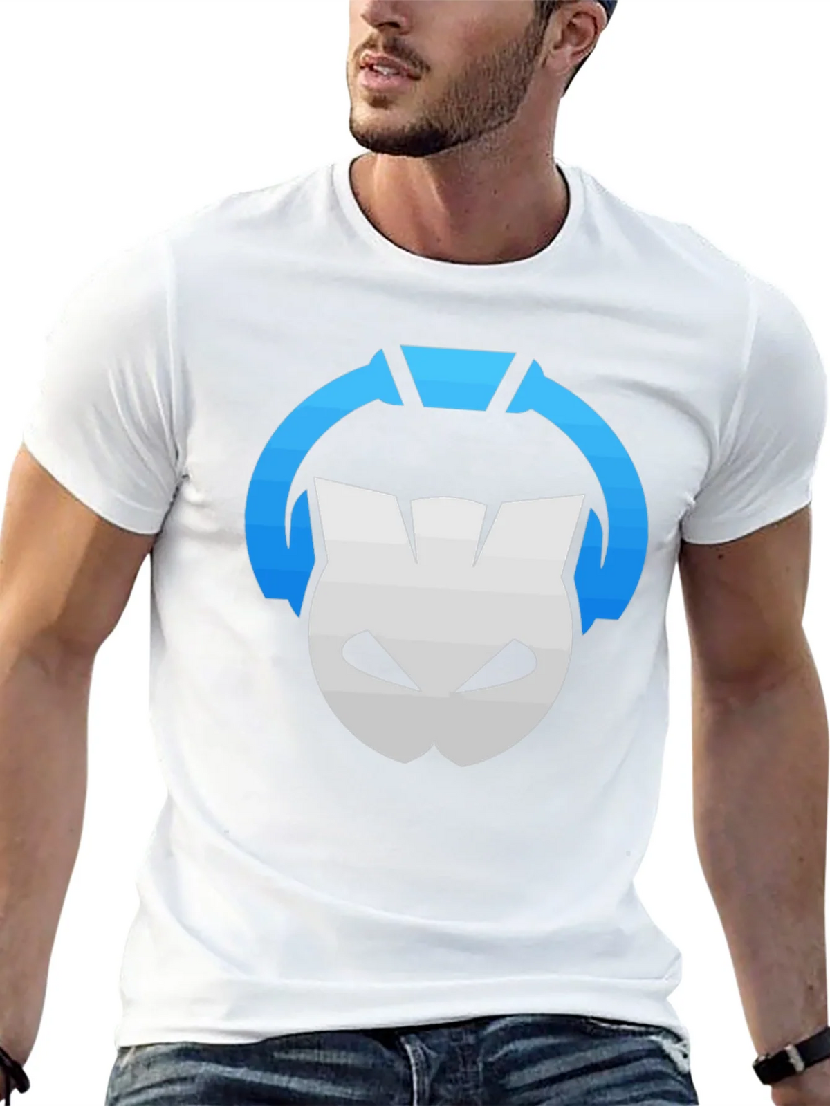 DJ Cat Graphic Tee - Black Cotton T-Shirt product image 12